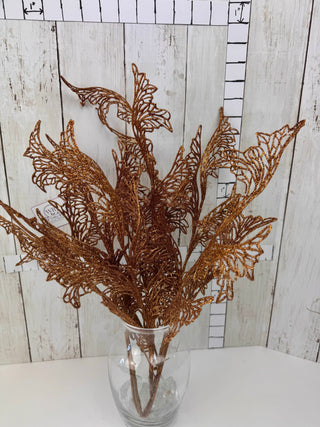 Pre-Loved Glittered Copper Stems Bunch