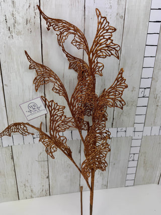 Pre-Loved Glittered Copper Stems Bunch
