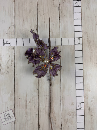 Pre-Loved Sparkling Glitter Blossom Stem