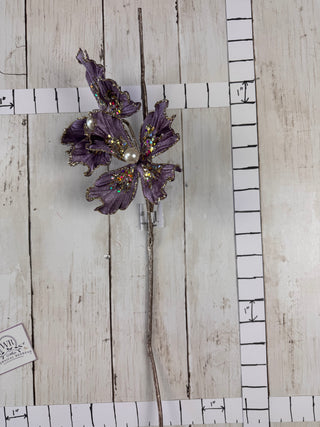 Pre-Loved Sparkling Glitter Blossom Stem