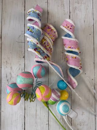 Colorful picks for decorating