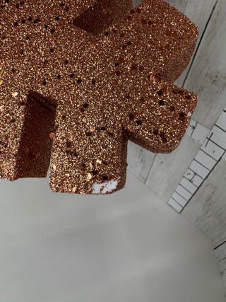 Pre-Loved Large Copper Styrofoam Snowflake (18")