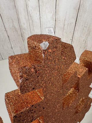 Pre-Loved Large Styrofoam Copper Snowflake (18")