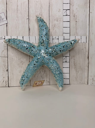 New: Under the Sea Glittered Starfish (blue)